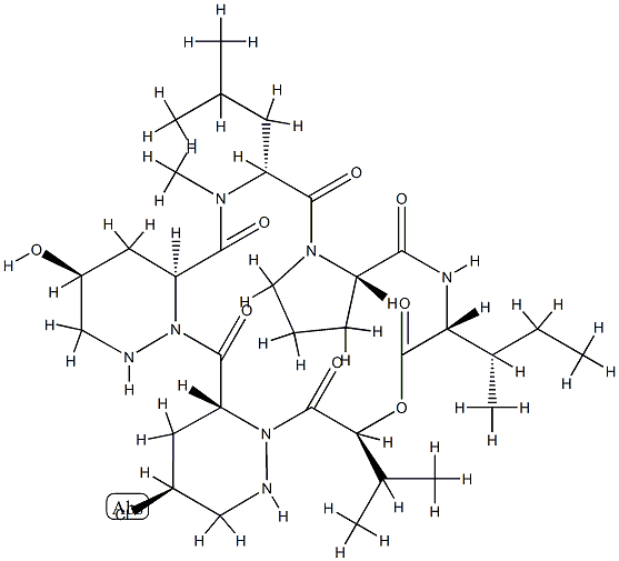 孤霉素 G2, 31556-81-7, 結構式