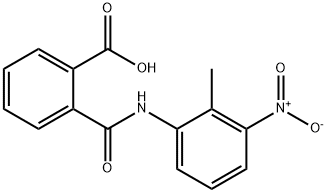 2-[(2-methyl-3-nitroanilino)carbonyl]benzoic acid Struktur