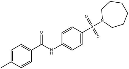 N-[4-(1-azepanylsulfonyl)phenyl]-4-methylbenzamide Struktur