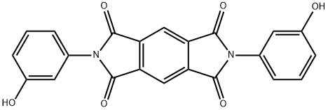 2,6-Bis(3-hydroxyphenyl)-1,3,5,7-tetraoxo-1,2,3,5,6,7-hexahydrobenzo[1,2-c:4,5-c']dipyrrole Struktur