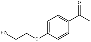 1-[4-(2-hydroxyethoxy)phenyl]ethanone Struktur