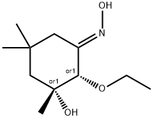 Cyclohexanone, 2-ethoxy-3-hydroxy-3,5,5-trimethyl-, oxime, (1E,2R,3R)-rel- (9CI) Struktur