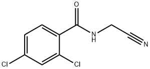 2,4-dichloro-N-(cyanomethyl)benzamide Struktur