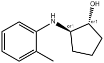 Cyclopentanol, 2-[(2-methylphenyl)amino]-, (1R,2R)-rel- (9CI) Struktur