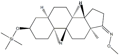 3α-Trimethylsilyloxy-5β-androstan-17-one O-methyl oxime Struktur