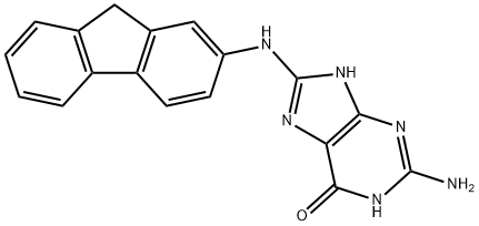 N-(guanin-8-yl)-2-aminofluorene Struktur