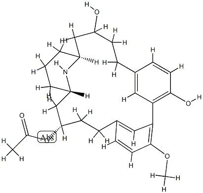 Lythranidine 12-acetate Struktur