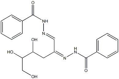 D-threo-Hexos-2-ulose,3-deoxy-, bis(benzoylhydrazone) (9CI) Struktur