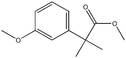 2-(3-Methoxy-phenyl)-2-Methyl-propionic acid Methyl ester Struktur