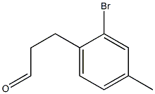 3-(2-bromo-4-methylphenyl)propanal Struktur