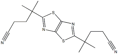 γ,γ,γ',γ'-Tetramethylthiazolo[5,4-d]thiazole-2,5-dibutyronitrile Struktur