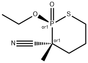 1,2-Thiaphosphorinane-3-carbonitrile,2-ethoxy-3-methyl-,2-oxide,(2R,3R)-rel-(9CI) Struktur