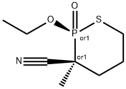 1,2-Thiaphosphorinane-3-carbonitrile,2-ethoxy-3-methyl-,2-oxide,(2R,3S)-rel-(9CI) Struktur