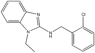 N-(2-chlorobenzyl)-1-ethyl-1H-benzimidazol-2-amine Struktur