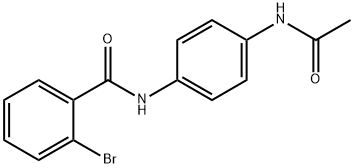 N-[4-(acetylamino)phenyl]-2-bromobenzamide Struktur