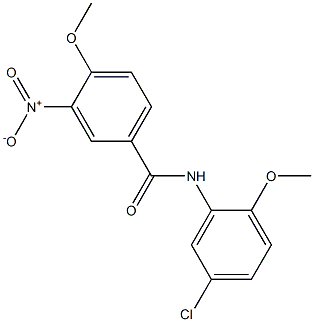 N-(5-chloro-2-methoxyphenyl)-3-nitro-4-methoxybenzamide Struktur