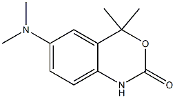 2H-3,1-Benzoxazin-2-one,6-(dimethylamino)-1,4-dihydro-4,4-dimethyl-(9CI) Struktur