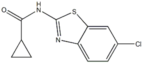 N-(6-chloro-1,3-benzothiazol-2-yl)cyclopropanecarboxamide Struktur