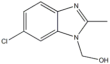 1H-Benzimidazole-1-methanol,6-chloro-2-methyl-(9CI) Struktur