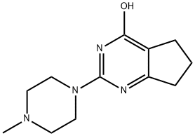 3-(4-methylpiperazin-1-yl)-2,4-diazabicyclo[4.3.0]nona-3,10-dien-5-one Struktur