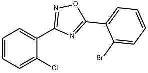 5-(2-bromophenyl)-3-(2-chlorophenyl)-1,2,4-oxadiazole Struktur