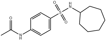 4-(Cycloheptylsulfamoyl)acetanilide, 97% Struktur