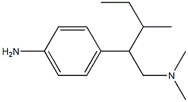 4-Amino-β-(sec-butyl)-N,N-dimethylbenzeneethanamine Struktur