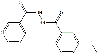 3-methoxy-N'-(3-pyridinylcarbonyl)benzohydrazide Struktur