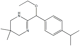 3,4,5,6-Tetrahydro-5,5-dimethyl-2-(α-ethoxy-4-isopropylbenzyl)pyrimidine Struktur