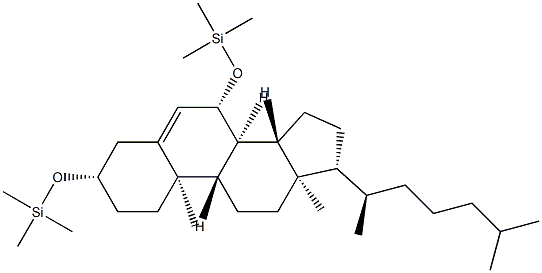 [(Cholest-5-ene-3β,7β-diyl)bis(oxy)]bis(trimethylsilane) Struktur