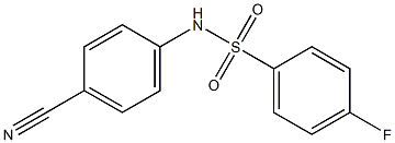 N-(4-cyanophenyl)-4-fluorobenzenesulfonamide Struktur