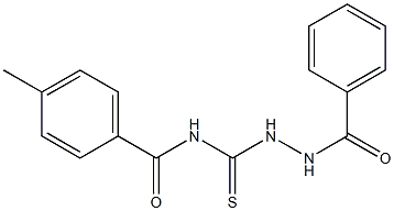 N-[(2-benzoylhydrazino)carbothioyl]-4-methylbenzamide Struktur