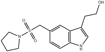 1H-Indole-3-ethanol, 5-[(1-pyrrolidinylsulfonyl)methyl]- Struktur