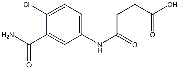 4-[3-(aminocarbonyl)-4-chloroanilino]-4-oxobutanoic acid Struktur