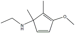 2,4-Cyclopentadien-1-amine,N-ethyl-3-methoxy-1,2-dimethyl-(9CI) Struktur