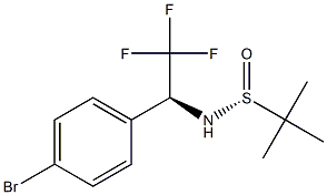 (R)-N-((S)-1-(4-bromophenyl)-2,2,2-trifluoroethyl)-2-methylpropane-2-sulfinamide(WXC04800) Struktur