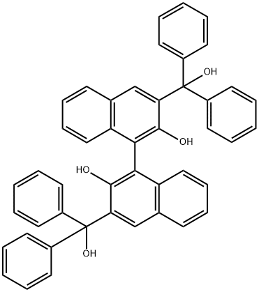 R-2,2'-dihydroxy-α,α,α',α'-tetraphenyl-[1,1'-Binaphthalene]-3,3'-diMethanol Struktur