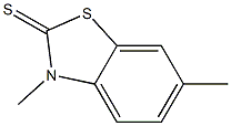 2(3H)-Benzothiazolethione,3,6-dimethyl-(9CI) Struktur