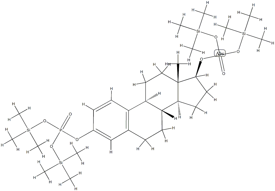 17β-Estradiol 3,17-bis[phosphoric acid bis(trimethylsilyl)] ester Struktur