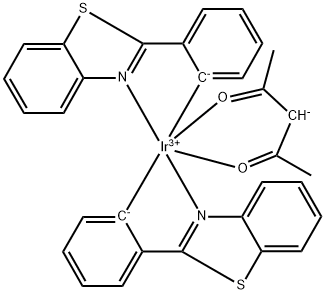 Iridium,bis[2-(2-benzothiazolyl-κN3)phenyl-κC]- Struktur