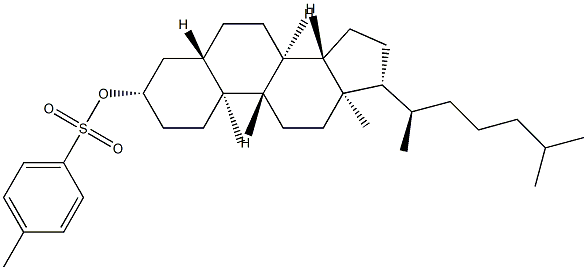 3β-(Tosyloxy)-5α-cholestane Struktur