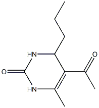 2(1H)-Pyrimidinone,5-acetyl-3,4-dihydro-6-methyl-4-propyl-(9CI) Struktur