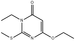 4(3H)-Pyrimidinone,6-ethoxy-3-ethyl-2-(methylthio)-(9CI) Struktur