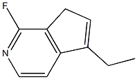 7H-Cyclopenta[c]pyridine,5-ethyl-1-fluoro-(9CI) Struktur