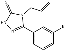 4-allyl-5-(3-bromophenyl)-4H-1,2,4-triazole-3-thiol Struktur