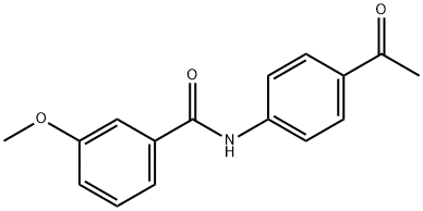 N-(4-acetylphenyl)-3-methoxybenzamide Struktur