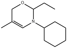 2H-1,3-Oxazine,3-cyclohexyl-2-ethyl-3,6-dihydro-5-methyl-(9CI) Struktur