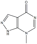 4H-Pyrazolo[3,4-d]pyrimidin-4-one,2,7-dihydro-7-methyl-(9CI) Struktur