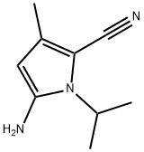 1H-Pyrrole-2-carbonitrile,5-amino-3-methyl-1-(1-methylethyl)-(9CI) Struktur