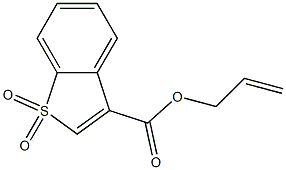 allyl 1-benzothiophene-3-carboxylate 1,1-dioxide Struktur